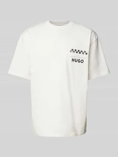 T-shirt z nadrukiem z logo model ‘Drallie’ - Koszulki męskie - miniaturka - grafika 1