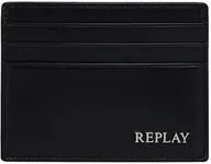 Portfele - REPLAY Męski portfel na akcesoria podróżne FM5336, 0094 Silver Black, 0094 Silver Black, jeden rozmiar - miniaturka - grafika 1