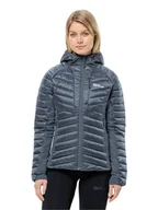 Kurtki damskie - Jack Wolfskin Kurtka pikowana "Routeburn Pro" w kolorze granatowym - miniaturka - grafika 1