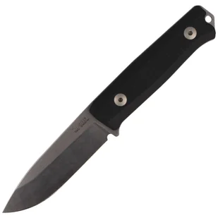 Nóż LionSteel Bushcraft G10 Black, Stone Washed (B40 GBK) - Noże - miniaturka - grafika 1