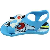 Buty dla chłopców - Ipanema Sandały chłopięce Looney Tunes płaskie, niebieski - 24 EU Schmal - miniaturka - grafika 1