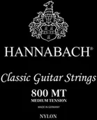 Struny gitarowe  - Hannabach 652378 struny do gitary klasycznej seria 800 medium Tension posrebrzane - 3-częściowy bas 652378 - miniaturka - grafika 1