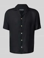 Koszule męskie - Koszula lniana o kroju regular fit z kołnierzem z połami - miniaturka - grafika 1