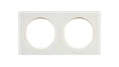 Klawisze i ramki - Berker R3 białe szkło ramka 2 B_10122209 - miniaturka - grafika 1