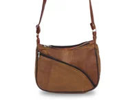 Torebki damskie - Mała Czarna Torebka Skórzana Listonoszka Polska - miniaturka - grafika 1