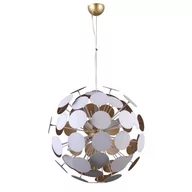 Lampy sufitowe - Italux Lampa wisząca MAILONE kol biały złoty AD20180/6B WH+GD) - miniaturka - grafika 1