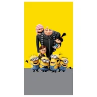 Okrycia kąpielowe dla dzieci - Ręcznik bawełniany 70x140 Dru Gru i Minionki - miniaturka - grafika 1
