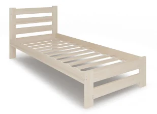 Drewniane jednoosobowe łóżko skandynawskie 90x200 S5-E62 - Łóżka - miniaturka - grafika 1