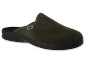 Kapcie męskie - Kapcie męskie pantofle domowe wsuwane szare z tkaniny Befado 548M028-44 - miniaturka - grafika 1