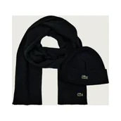 Czapki męskie - Lacoste Wełniany szal + czapka - miniaturka - grafika 1