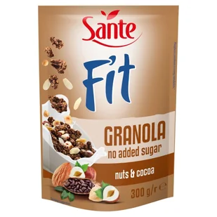 Sante Fit Granola orzechowo-kakaowa bez cukru 300g - Płatki śniadaniowe i musli - miniaturka - grafika 1