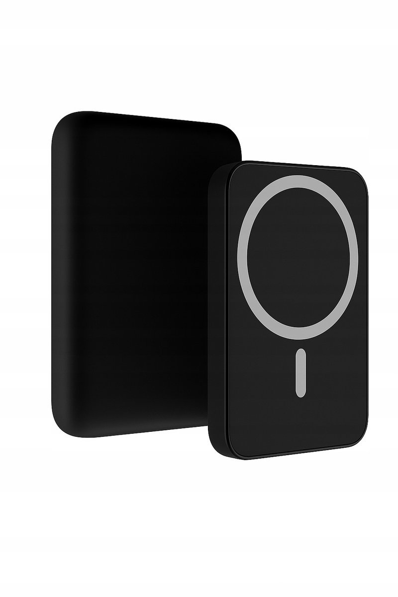 Powerbank MagSafe do Apple iPhone 5000 mAh Indukcyjny Trwały Mocny Czarny