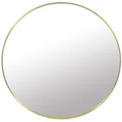 Lustra - Okrągłe lustro do łazienki/przedpokoju/gardebroby 80cm Złota Rama - miniaturka - grafika 1