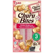 Mokra karma dla kotów - Przysmak CHURU Bites Tuńczyk&Łosoś dla kota 3x10g - miniaturka - grafika 1