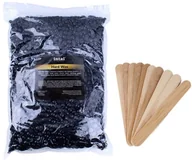 Depilacja - Wosk twardy CZARNY w dropsach 1000 g + 10 szpatułek - miniaturka - grafika 1
