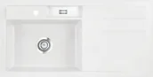 Zlewozmywaki - Zlew SystemCeram BELA 100 | komora LEWA | POLAR 13 (biały mat) (50210113) - miniaturka - grafika 1