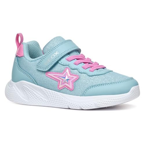 Geox J Sprintye Girl A Sneakersy dziewczęce, Fioletowy, 27 EU