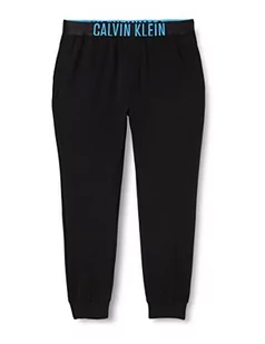 Calvin Klein Męskie spodnie do joggingu, Czarny W/niebieski podpis, XL - Spodenki męskie - miniaturka - grafika 1