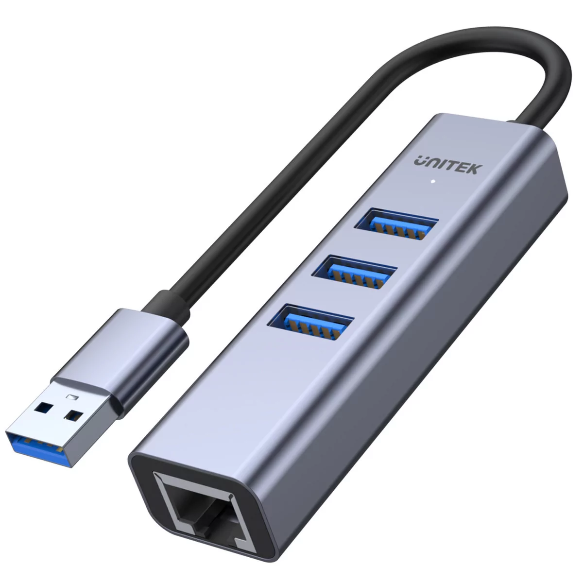 Unitek USB 3.0 3x USB 3.0 RJ-45 darmowy odbiór w 22 miastach i bezpłatny zwrot Paczkomatem aż do 15 dni H1906A