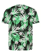 Koszulki męskie - Jack & Jones - T-shirt męski  JORTulum  duże rozmiary, czarny|zielony|wielokolorowy - miniaturka - grafika 1
