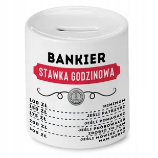 Dla Bankiera Skarbonka na Urodziny na Prezent z Nadrukiem ze Zdjęciem - Skarbonki - miniaturka - grafika 1