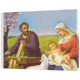Obraz religijny na płótnie Święta Rodzina - Ikony i obrazy sakralne - miniaturka - grafika 1
