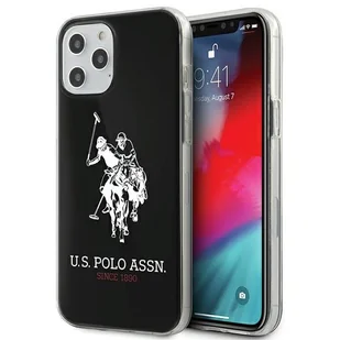 U.s. polo assn US Polo USHCP12MTPUHRBK iPhone 12 6,1" Max/Pro czarny/black Shiny Big Logo - Etui i futerały do telefonów - miniaturka - grafika 2