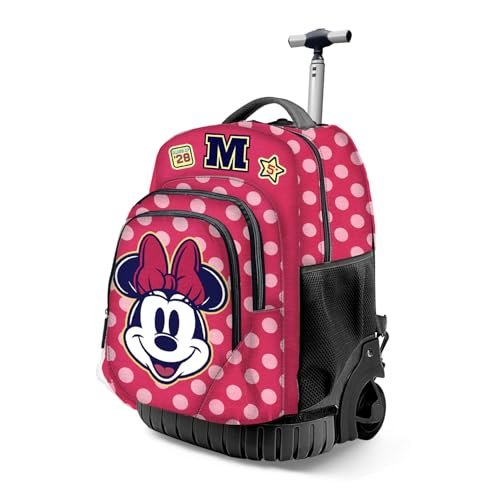 Disney Minnie Mouse Class-FAN GTS plecak na kółkach, różowy, 32 x 47 cm, pojemność 30 l, Różowa Myszka Minnie, Jeden rozmiar, Plecak na kółkach FAN GTS
