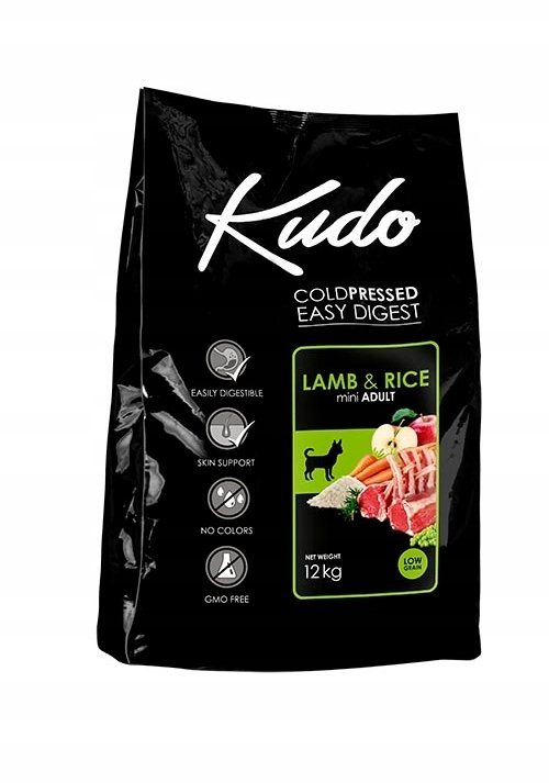 Kudo Jagnięcina&Ryż Mini Adult 12kg