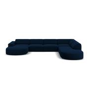 Narożniki - Niebieska aksamitna sofa narożna (prawy narożnik) Jodie - Micadoni Home - miniaturka - grafika 1