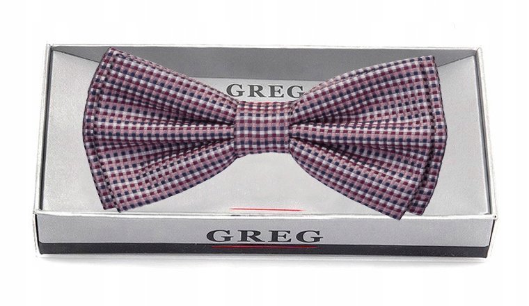 GREG Muszka + Pudełko Męska do Koszuli ŻAKARD mz03