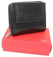 Portfele - Portfel Damski Skóra Licowa CAVALDI PP-902-SCL CZARNY RFID Suwak Na Zewnątrz Kuferek 13 x 10x 3 [cm] - miniaturka - grafika 1