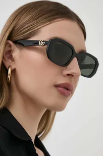 Gucci okulary przeciwsłoneczne damskie kolor czarny GG1535S - Okulary przeciwsłoneczne - miniaturka - grafika 1