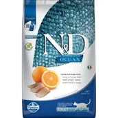 Sucha karma dla kotów - Karma dla kota FARMINA N&D Ocean Neutered Śledź i pomarańcza Adult 5kg - miniaturka - grafika 1