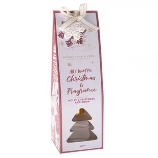 Dyfuzor zapachowy Holly Christmass and snow, 100 ml, świeża bawełna - Odświeżacze powietrza - miniaturka - grafika 1