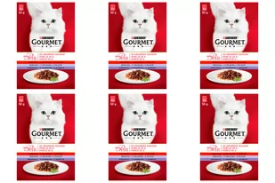Purina Gourmet mon Petit Pokarm dla kotów MIX Mięsny 72x50g 55310-uniw - Mokra karma dla kotów - miniaturka - grafika 1