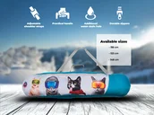 Sporty zimowe - akcesoria - Pokrowiec Na Deskę Snowboardową Dla Dzieci Snowsport Snowboard Bag Cats - miniaturka - grafika 1