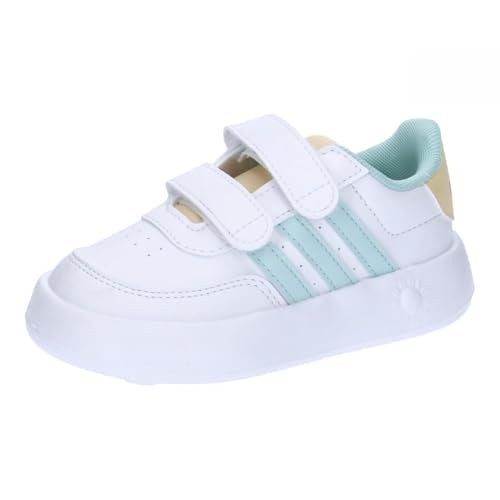 adidas Buty dziecięce uniseks Breaknet 2.0 Sneaker, Cloud White Semi Flash Aqua Orange Tint, 40 EU