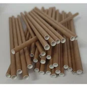 Słomki do napojów - Słomki papierowe, kolor kraft-opakowanie 500szt. HORECA POLSKA - miniaturka - grafika 1