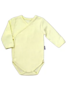 Niemowlęce body na długi rękaw żółte, Nicol,r.48 - Body dla niemowląt - miniaturka - grafika 1