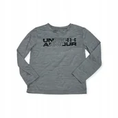 Bluzki damskie - Koszulka bluzka chłopiec szara UNDER ARMOUR 6 lat - miniaturka - grafika 1