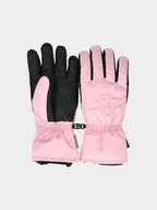 Rękawice narciarskie - 4F Rękawice narciarskie Thinsulate damskie - różowe XL - miniaturka - grafika 1