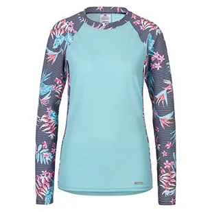 Firefly Firefly Damski t-shirt Mina T-shirt damski szary Solid/Flower 34 4036756 - Koszulki i topy damskie - miniaturka - grafika 1