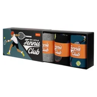 Skarpetki męskie - Skarpetki męskie kolorowe SOXO Tenis - 3 pary - miniaturka - grafika 1