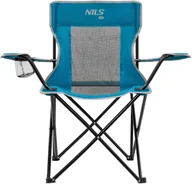 Fotele i krzesła ogrodowe - NC3302 KRZESŁO TURYSTYCZNE NIEBIESKO-SZARY NILS CAMP - miniaturka - grafika 1