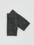 Czapki damskie - Reserved - Mitenki z domieszką wełny - ciemnoszary - miniaturka - grafika 1