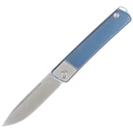 Noże - Nóż składany Medford Gentleman Jack Drop Point, Blue / Silver Titanium, Std HW/Clip, Tumbled S45VN (MK2114TD-37A2-TSCS-Q4) - miniaturka - grafika 1