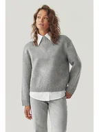 Swetry damskie - TATUUM Sweter "Malmana 1" w kolorze szarym - miniaturka - grafika 1
