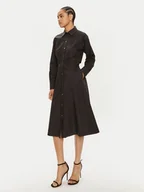 Sukienki - KARL LAGERFELD Sukienka koszulowa 245W1303 Czarny Regular Fit - miniaturka - grafika 1