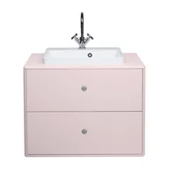 Szafki łazienkowe - Różowa szafka z umywalką bez baterii 80x62 cm Color Bath – Tom Tailor for Tenzo - miniaturka - grafika 1